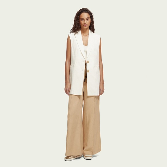 New! Scotch and Soda Single-Breasted Long Gilet Vest 🤍 - Picture 5 of 16